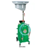 Gravity and air operated suction waste oil drainers